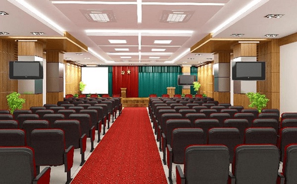 #1 Tiêu chuẩn thiết kế hội trường 500 chỗ – Mới Nhất 2020 3 bố cục hội trường khép kín