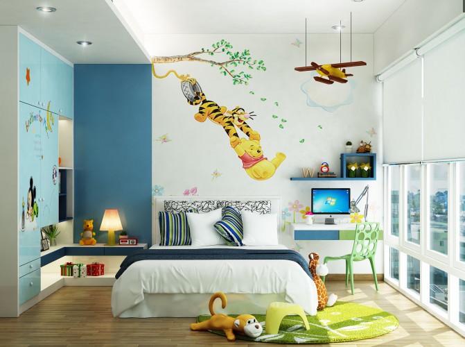 #1 Những mẫu trang trí phòng học đẹp mắt, hợp phong thủy giúp con học tốt hơn 26 trang trí phòng học bằng ánh sáng tự nhiên