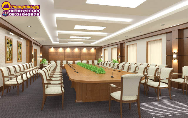 #10+ Mẫu thiết kế nội thất phòng họp HOT nhất 2020 7 thiết kệ nội thất phòng họp phong cách truyền thống