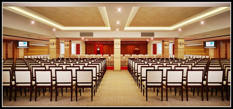 #1 Tiêu chuẩn thiết kế hội trường 400 chỗ - Mới Nhất 2020 4 thiết kế hội trường 400 chỗ theo phong cách truyền thống